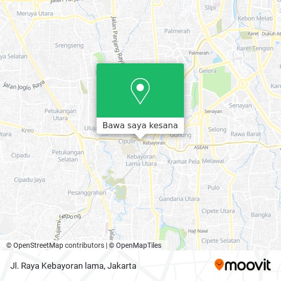 Peta Jl. Raya Kebayoran lama