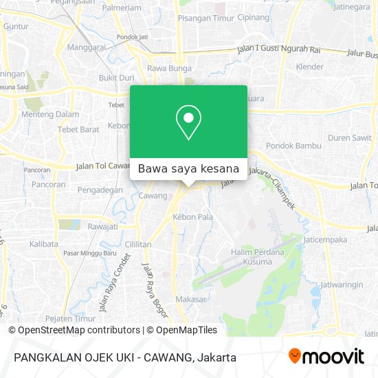 Peta PANGKALAN OJEK UKI - CAWANG