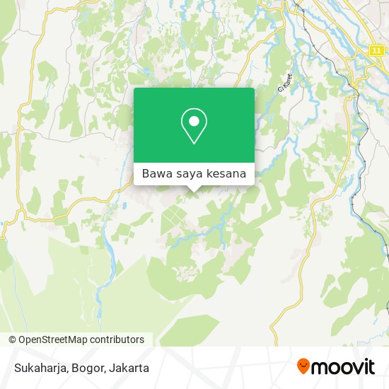 Peta Sukaharja, Bogor