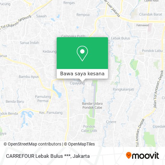 Peta CARREFOUR Lebak Bulus ***