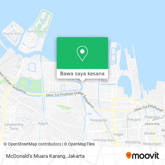 Peta McDonald's Muara Karang