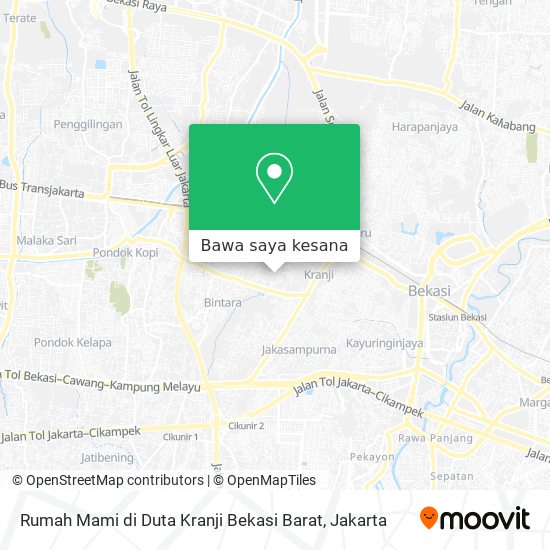Peta Rumah Mami di Duta Kranji Bekasi Barat