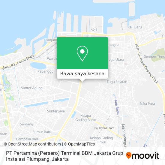Peta PT Pertamina (Persero) Terminal BBM Jakarta Grup Instalasi Plumpang