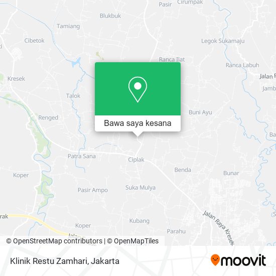 Peta Klinik Restu Zamhari