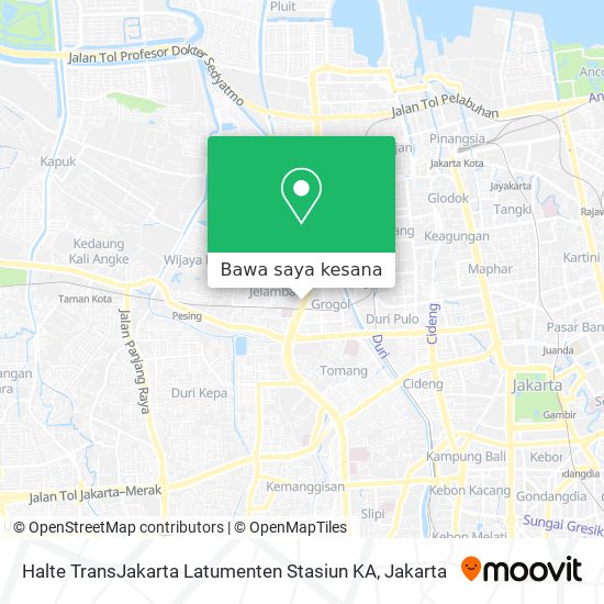 Peta Halte TransJakarta Latumenten Stasiun KA