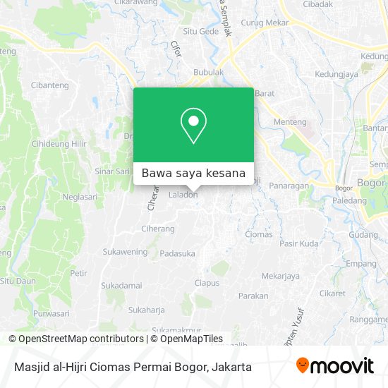 Peta Masjid al-Hijri Ciomas Permai Bogor