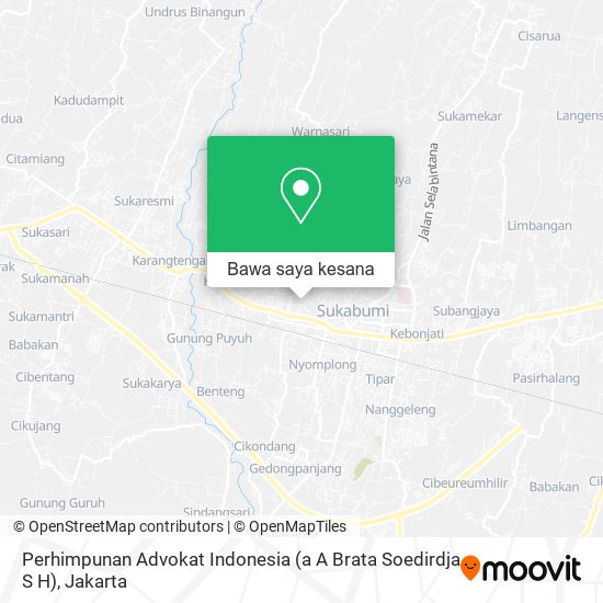 Peta Perhimpunan Advokat Indonesia (a A Brata Soedirdja S H)