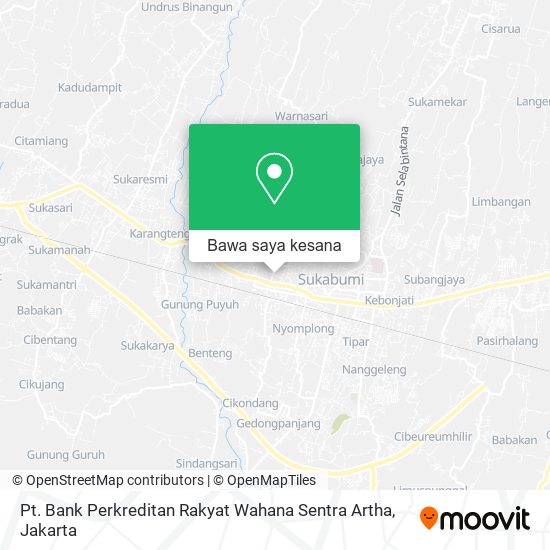 Peta Pt. Bank Perkreditan Rakyat Wahana Sentra Artha