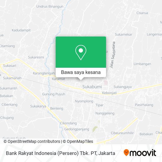 Peta Bank Rakyat Indonesia (Persero) Tbk. PT
