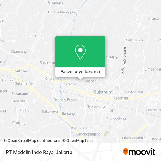 Peta PT Medclin Indo Raya