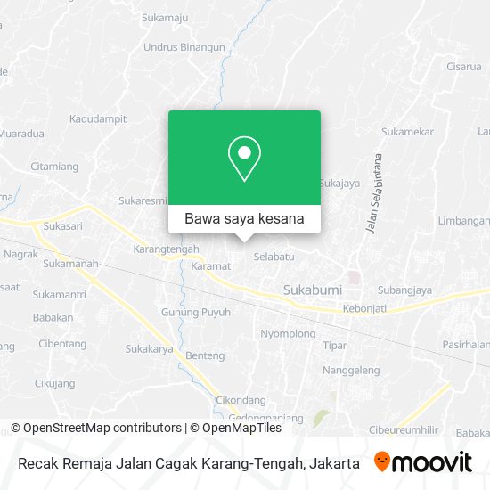 Peta Recak Remaja Jalan Cagak Karang-Tengah