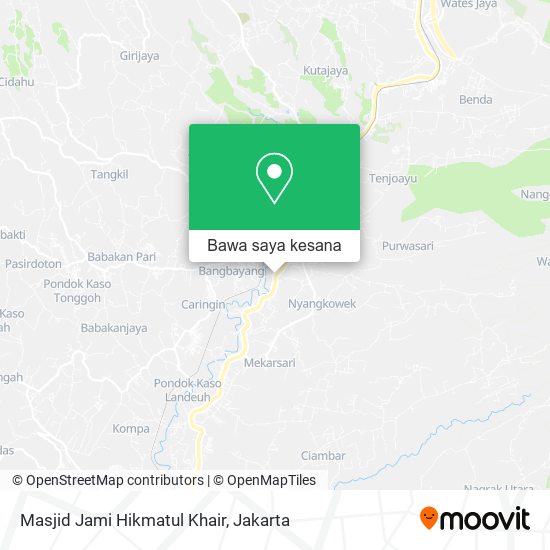 Peta Masjid Jami Hikmatul Khair