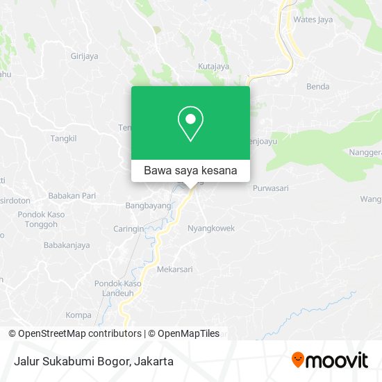 Peta Jalur Sukabumi Bogor
