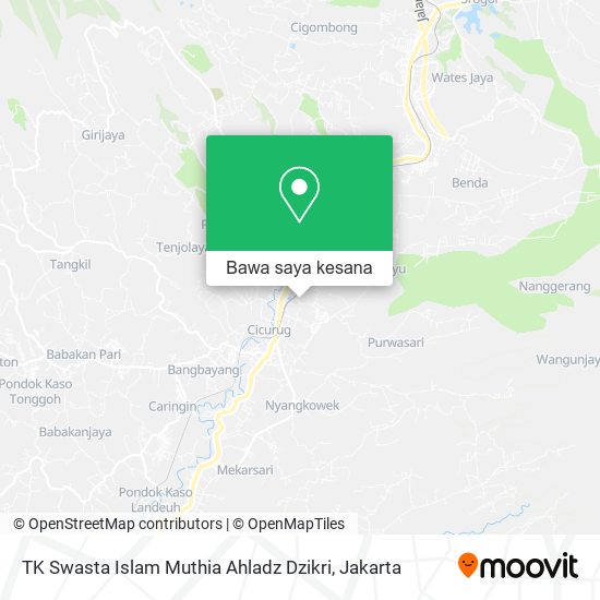 Peta TK Swasta Islam Muthia Ahladz Dzikri