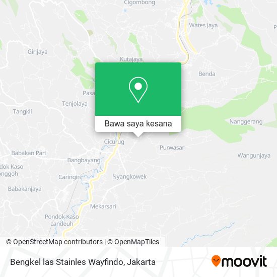 Peta Bengkel las Stainles Wayfindo