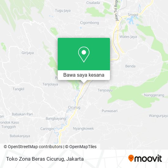 Peta Toko Zona Beras Cicurug