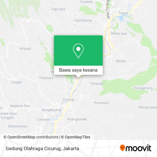 Peta Gedung Olahraga Cicurug