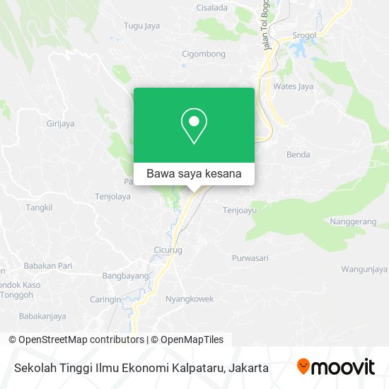 Peta Sekolah Tinggi Ilmu Ekonomi Kalpataru