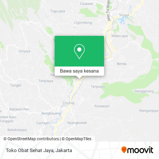 Peta Toko Obat Sehat Jaya