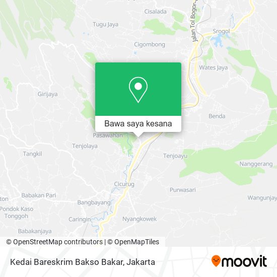 Peta Kedai Bareskrim Bakso Bakar