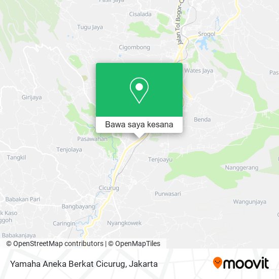 Peta Yamaha Aneka Berkat Cicurug