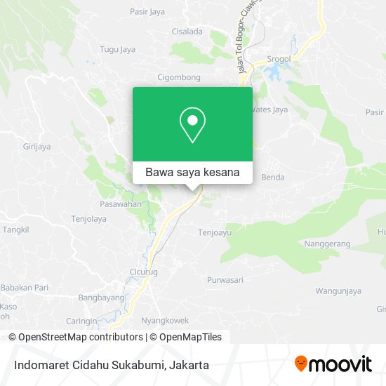 Peta Indomaret Cidahu Sukabumi