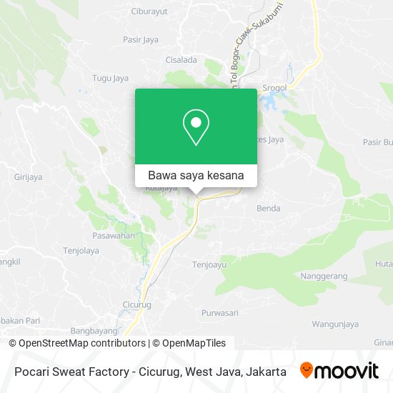 Peta Pocari Sweat Factory - Cicurug, West Java