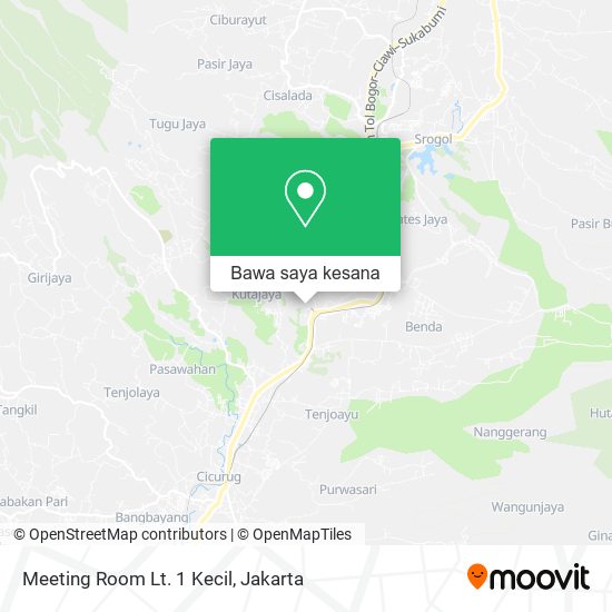 Peta Meeting Room Lt. 1 Kecil