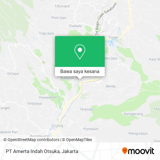 Peta PT Amerta Indah Otsuka