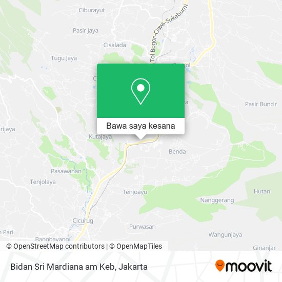 Peta Bidan Sri Mardiana am Keb