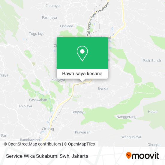 Peta Service Wika Sukabumi Swh