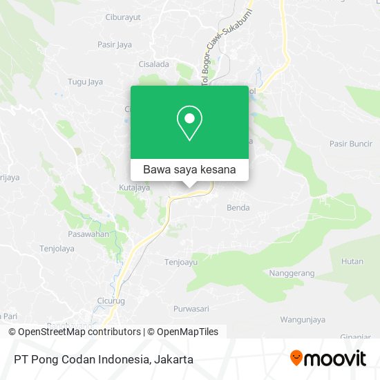 Peta PT Pong Codan Indonesia