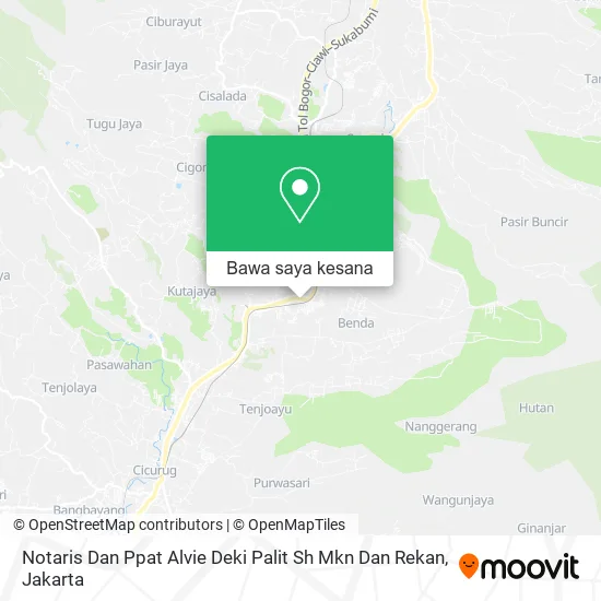 Peta Notaris Dan Ppat Alvie Deki Palit Sh Mkn Dan Rekan