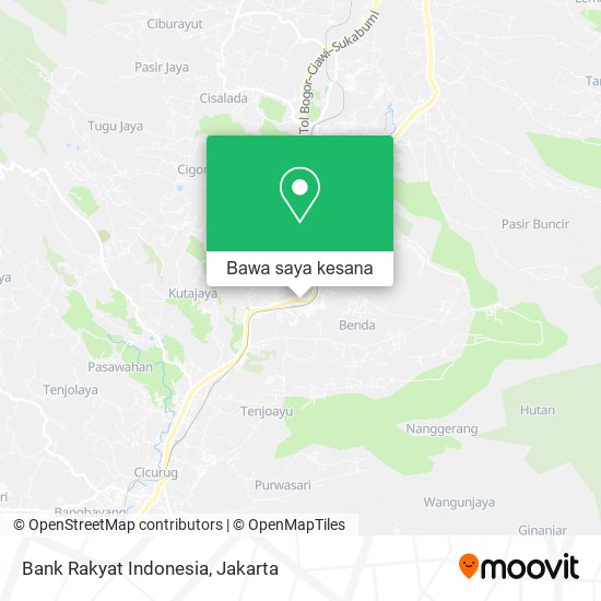 Peta Bank Rakyat Indonesia