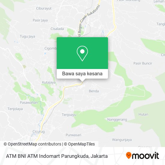 Peta ATM BNI ATM Indomart Parungkuda