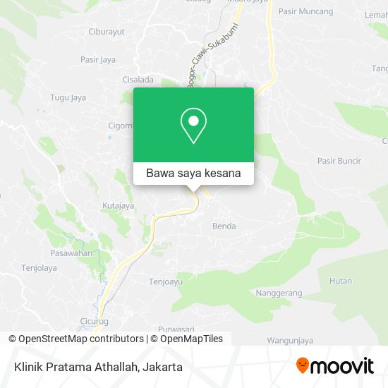 Peta Klinik Pratama Athallah