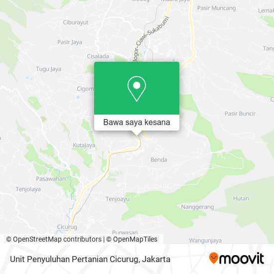 Peta Unit Penyuluhan Pertanian Cicurug