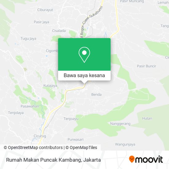 Peta Rumah Makan Puncak Kambang