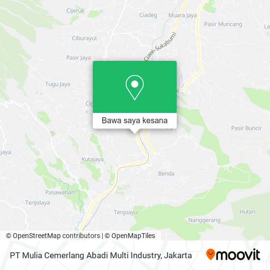 Peta PT Mulia Cemerlang Abadi Multi Industry