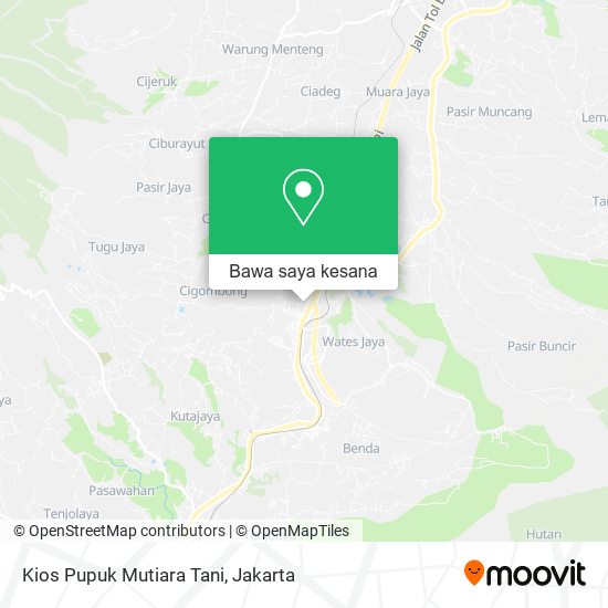 Peta Kios Pupuk Mutiara Tani