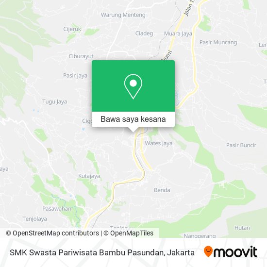 Peta SMK Swasta Pariwisata Bambu Pasundan