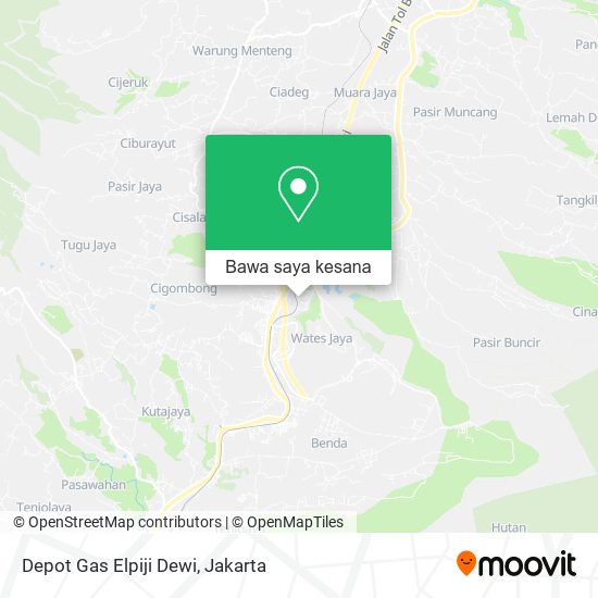 Peta Depot Gas Elpiji Dewi