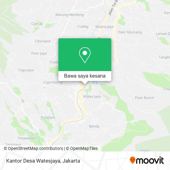 Peta Kantor Desa Watesjaya