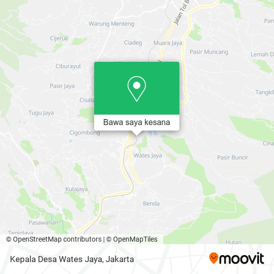 Peta Kepala Desa Wates Jaya