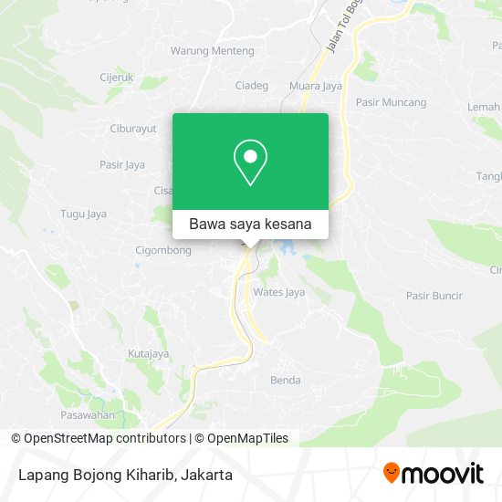 Peta Lapang Bojong Kiharib