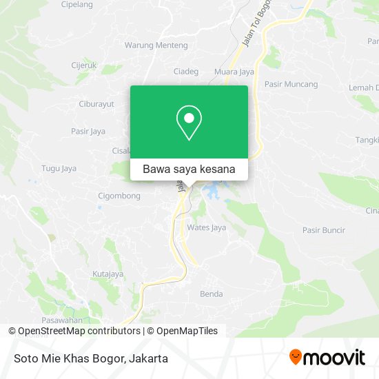 Peta Soto Mie Khas Bogor