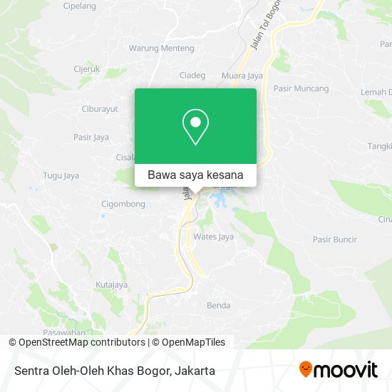 Peta Sentra Oleh-Oleh Khas Bogor