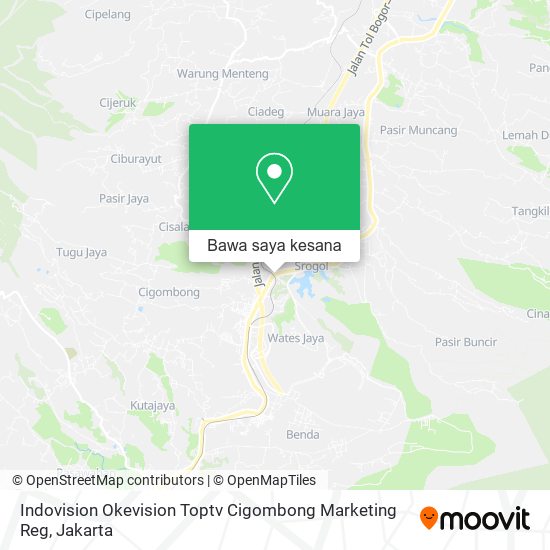 Peta Indovision Okevision Toptv Cigombong Marketing Reg
