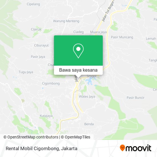 Peta Rental Mobil Cigombong