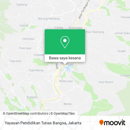 Peta Yayasan Pendidikan Tunas Bangsa